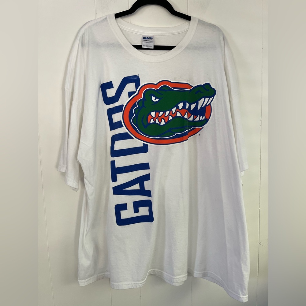 University of Florida Gators SEC Gildan Ultra Cotton White T-Shirt Size 4XL - Picture 6 of 9